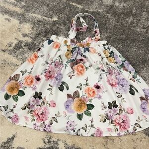 Floral Overall skirt size 10/12